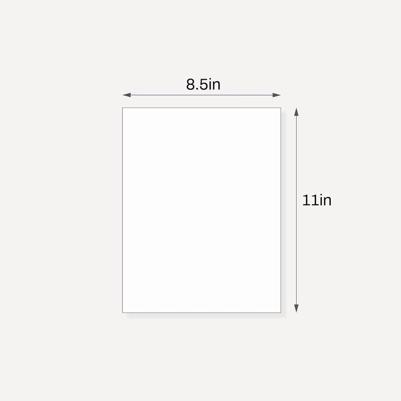 Somime 10 Pack Backing Boards, 8.5x11 Uncut White Mats Matboards, Acid-Free Backerboards for Art Prints, Ideal for Photos, Pictures, Prints, and Frames - Image 2